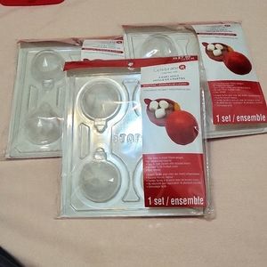 3 Ornament Shaped 3-part Molds